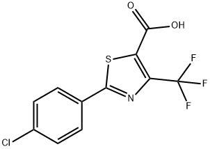 2-(4-Chlorophenyl)-4-(trifluoromethyl)-1,3-thiazole-5-carboxylic acid Structure