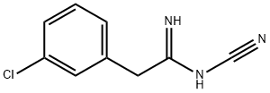 benzeneethanimidamide, 3-chloro-N'-cyano- Struktur