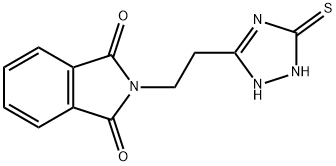 1H-isoindole-1,3(2H)-dione, 2-[2-(5-mercapto-1H-1,2,4-tria Structure