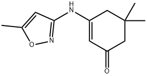 5,5-二甲基-3-[(5-甲基异恶唑-3-基)氨基]环己-2-烯-1-酮, 897660-79-6, 结构式