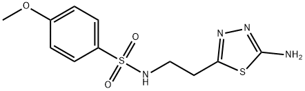 N-[2-(5-氨基-1,3,4-噻二唑-2-基)乙基]-4-氟苯磺酰胺, 1199215-77-4, 结构式