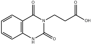 3-(2,4-DIOXO-1,2,3,4-TETRAHYDROQUINAZOLIN-3-YL)PROPANOIC ACID, 82603-63-2, 结构式