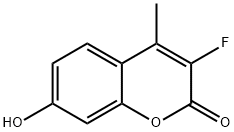 3-Fluoro-7-hydroxy-4-methyl-2H-chromen-2-one,97070-45-6,结构式