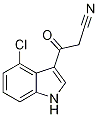 3-(4-氯-1H-吲哚-3-基)-3-氧代丙腈, 1189749-49-2, 结构式