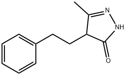 5-Methyl-4-(2-phenylethyl)-2,4-dihydro-3H-pyrazol-3-one Struktur