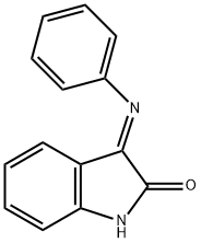 (3E)-3-(苯亚胺基)-1,3-二氢-2H-吲哚-2-酮 结构式