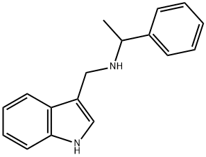 N-(1H-Indol-3-ylmethyl)-1-phenylethanamine Structure