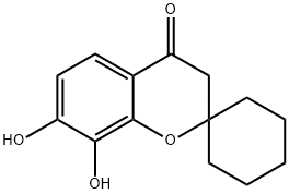 7,8-Dihydroxyspiro[chromene-2,1'-cyclohexan]-4(3H)-one Structure