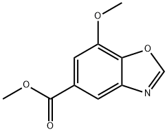 Methyl 7-methoxy-1,3-benzoxazole-5-carboxylate Struktur