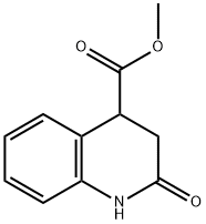2-オキソ-1,2,3,4-テトラヒドロキノリン-4-カルボン酸メチル 化学構造式