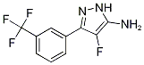 4-Fluoro-3-[3-(trifluoromethyl)phenyl]-1H-pyrazol-5-amine Struktur