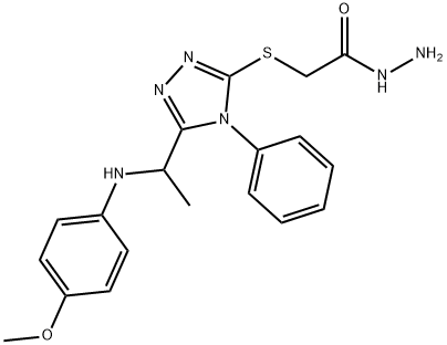 1306739-37-6 2-[(5-{1-[(4-甲氧苯基)氨基]乙基}-4-苯基-4H-1,2,4-三唑-3-基)硫代]乙酰肼