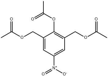 [2-(乙酰氧基)-5-硝基-1,3-伸苯基]二(亚甲基)二乙酸酯, 478951-91-6, 结构式