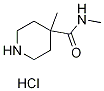 4-Methyl-piperidine-4-carboxylic acid methylamide hydrochloride Structure