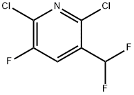 2,6-Dichloro-3-(difluoromethyl)-5-fluoro-pyridine Structure