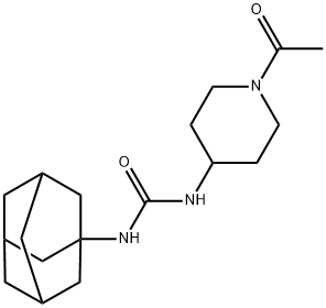 1-[(1-Acetylpiperidin-4-yl)-3-adamantan-1-yl]urea Structure