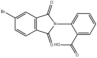 2-(5-溴-1,3-二氧代-1,3-二氢-异吲哚-2-基)-苯甲酸,294194-23-3,结构式