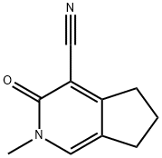 2-Methyl-3-oxo-3,5,6,7-tetrahydro-2H-cyclopenta[c]pyridine-4-carbonitrile Struktur