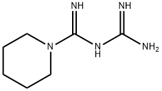 N-[氨基(亚氨基)甲基]哌啶-1-甲酰亚胺酰胺, 4705-40-2, 结构式