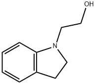 2-(2,3-ジヒドロ-1H-インドール-1-イル)エタノール 化学構造式