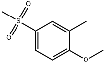 1-Methoxy-2-methyl-4-(methylsulfonyl)benzene Struktur