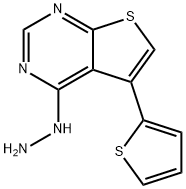4-Hydrazino-5-thien-2-ylthieno[2,3-d]pyrimidine Structure