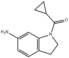1-(Cyclopropylcarbonyl)indolin-6-amine 结构式