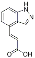 trans-3-(1H-Indazol-4-yl)prop-2-enoic acid 结构式