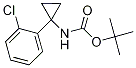 tert-Butyl [1-(2-chlorophenyl)cycloprop-1-yl]carbamate, 1-[(tert-Butoxycarbonyl)amino]-1-(2-chlorophenyl)cyclopropane Struktur