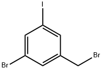 1-Bromo-3-(bromomethyl)-5-iodobenzene, alpha,3-Dibromo-5-iodotoluene Struktur