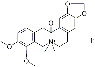 3,4-dimethoxy-6,6-dimethyl-14-oxo-5,6,7,8,14,15-hexahydrobenzo[c][1,3]dioxolo[4',5':4,5]benzo[g]azecin-6-ium iodide Structure