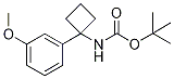 tert-Butyl [1-(3-methoxyphenyl)cyclobut-1-yl]carbamate, 3-{1-[(tert-Butoxycarbonyl)amino]cyclobut-1-yl}anisole|