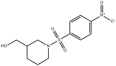 {1-[(4-Nitrophenyl)sulphonyl]piperidin-3-yl}methanol Structure