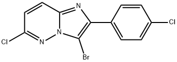 3-Bromo-6-chloro-2-(4-chlorophenyl)imidazo[1,2-b]pyridazine Structure