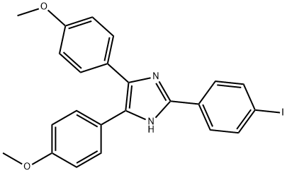 4,5-Bis(4-methoxyphenyl)-2-(4-iodophenyl)-1H-imidazole 结构式