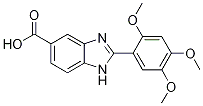 2-(2,4,5-Trimethoxyphenyl)-1H-benzimidazole-5-carboxylic acid Struktur