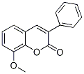 8-メトキシ-3-フェニル-2H-クロメン-2-オン 化学構造式