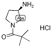 1-[(3S)-3-Aminopyrrolidin-1-yl]-2,2-dimethylpropan-1-one hydrochloride Structure