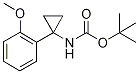 tert-Butyl [1-(2-methoxyphenyl)cycloprop-1-yl]carbamate, 2-{1-[(tert-Butoxycarbonyl)amino]cycloprop-1-yl}anisole