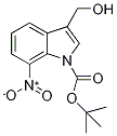 tert-Butyl 3-(hydroxymethyl)-7-nitro-1H-indole-1-carboxylate Struktur
