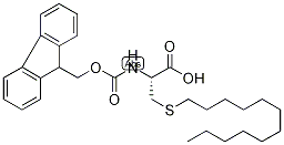 (2R)-2-Amino-3-(dodec-1-ylthio)propanoic acid, N-FMOC protected Struktur