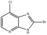 4-溴-7-氯-3H-咪唑[4,5-B]吡啶 结构式
