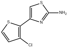 4-(3-氯噻吩-2-基)噻唑-2(3H)-亚胺, 339114-12-4, 结构式