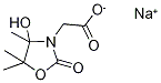 Sodium (4-hydroxy-2-oxo-4,5,5-trimethyl-1,3-oxazolidin-3-yl)acetate Structure