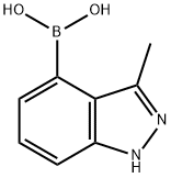3-Methyl-1H-indazole-4-boronic acid Structure