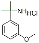 2-(3-Methoxyphenyl)propan-2-amine hydrochloride, 3-(2-Aminoprop-2-yl)anisole hydrochloride 结构式