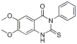 2,3-Dihydro-6,7-dimethoxy-3-phenyl-2-thioxo-1H-quinazolin-4-one Structure