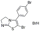 2-Bromo-3-(4-bromophenyl)-5,6-dihydroimidazo[2,1-b][1,3]thiazole hydrobromide 化学構造式