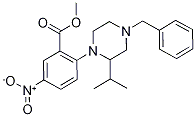 Methyl 2-[4-benzyl-2-(prop-2-yl)piperazin-1-yl]-5-nitrobenzoate