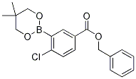 Benzyl 4-chloro-3-(5,5-dimethyl-1,3,2-dioxaborinan-2-yl)benzoate Structure